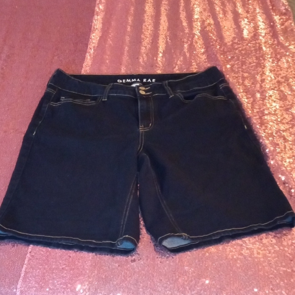 Gemma Rae Shorts Bermuda Blue Pockets Women’s